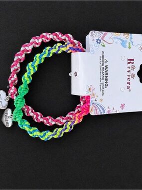 Riviera Neon Braided Best Friend Bracelets - Pink, Green, Yellow, Blue